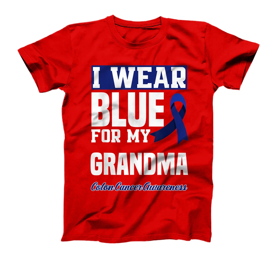 I Wear Blue For My Grandma Granny Colon Cancer Awareness T-Shirt