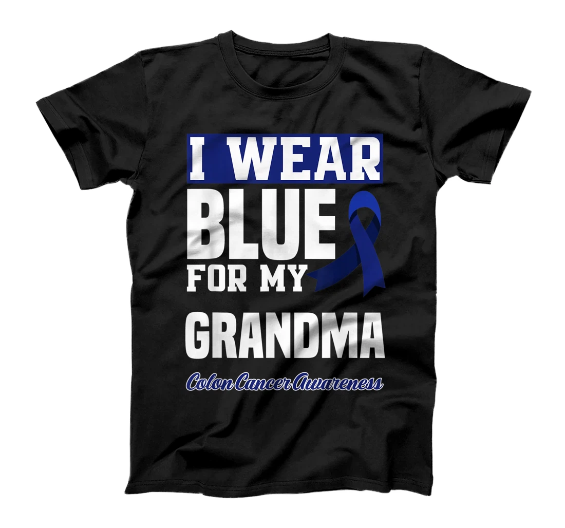 I Wear Blue For My Grandma Granny Colon Cancer Awareness T-Shirt