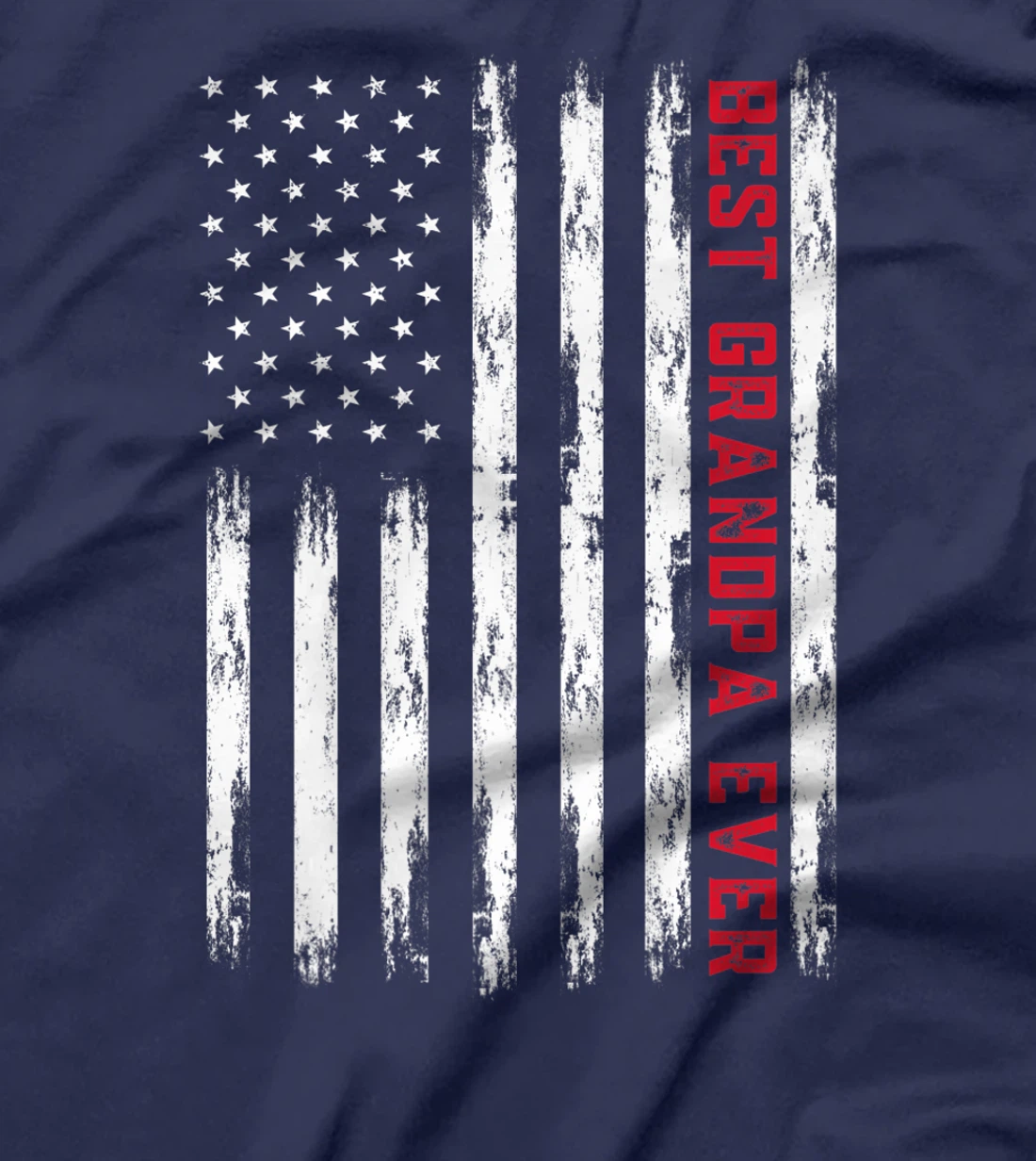 Best Grandpa Ever - American Flag for Men Premium T-Shirt