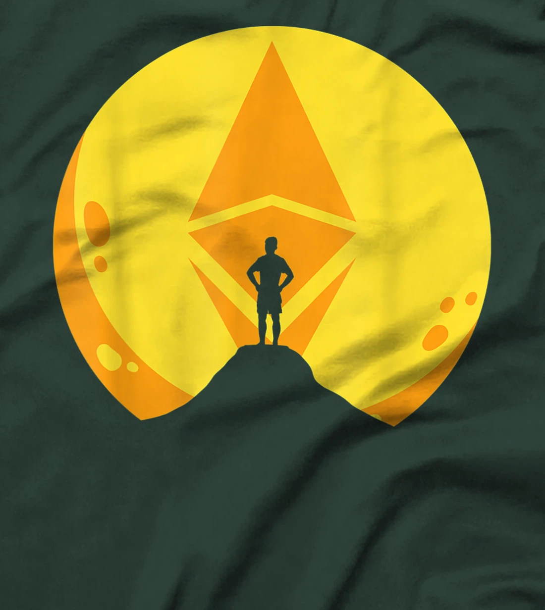 Ethereum Moon Cryptocurrency ETH Coin Crypto Money Gift T-Shirt