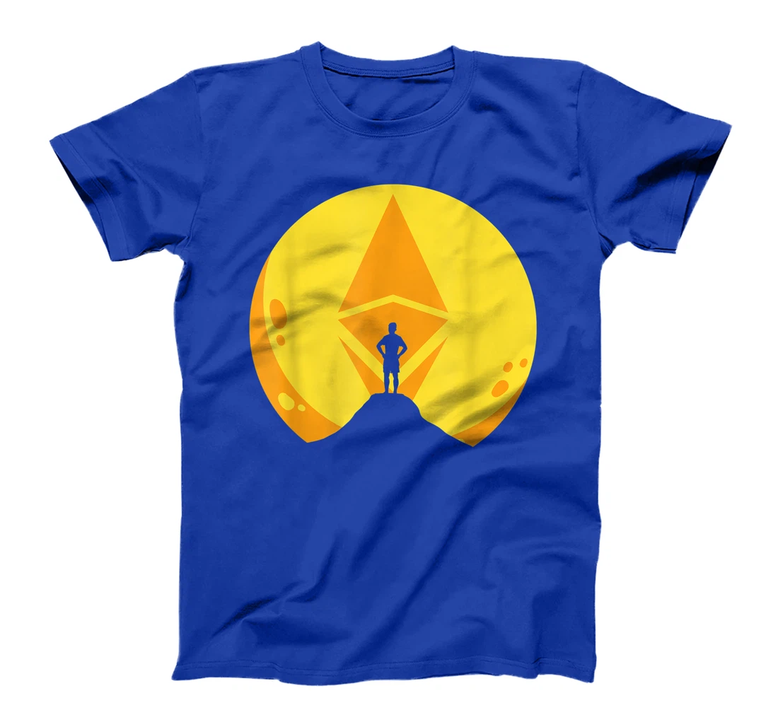 Ethereum Moon Cryptocurrency ETH Coin Crypto Money Gift T-Shirt