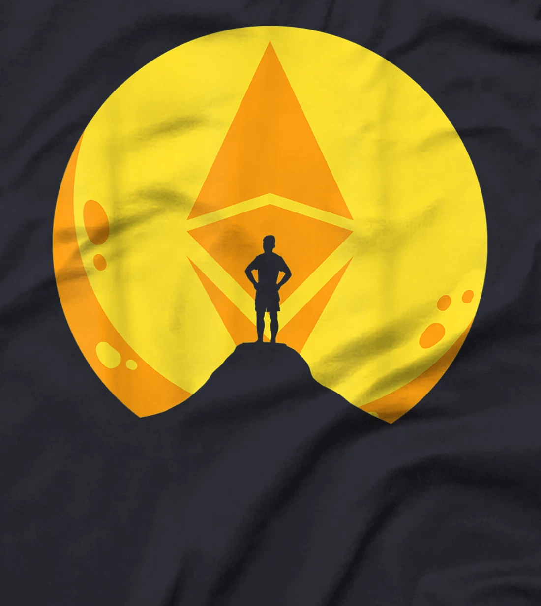 Ethereum Moon Cryptocurrency ETH Coin Crypto Money Gift T-Shirt