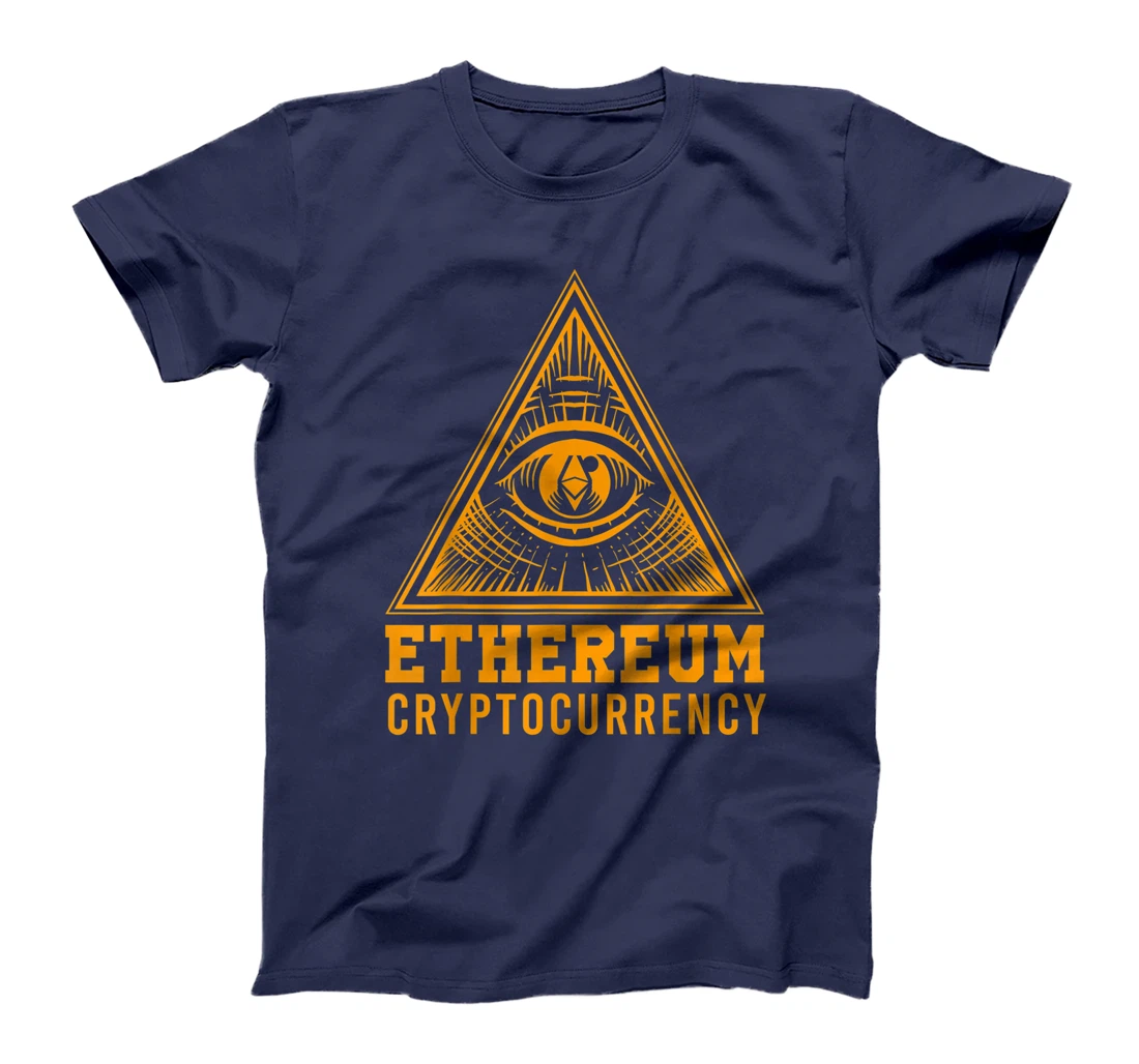 Ethereum All Seeing Eye Pyramid Cryptocurrency Money T-Shirt