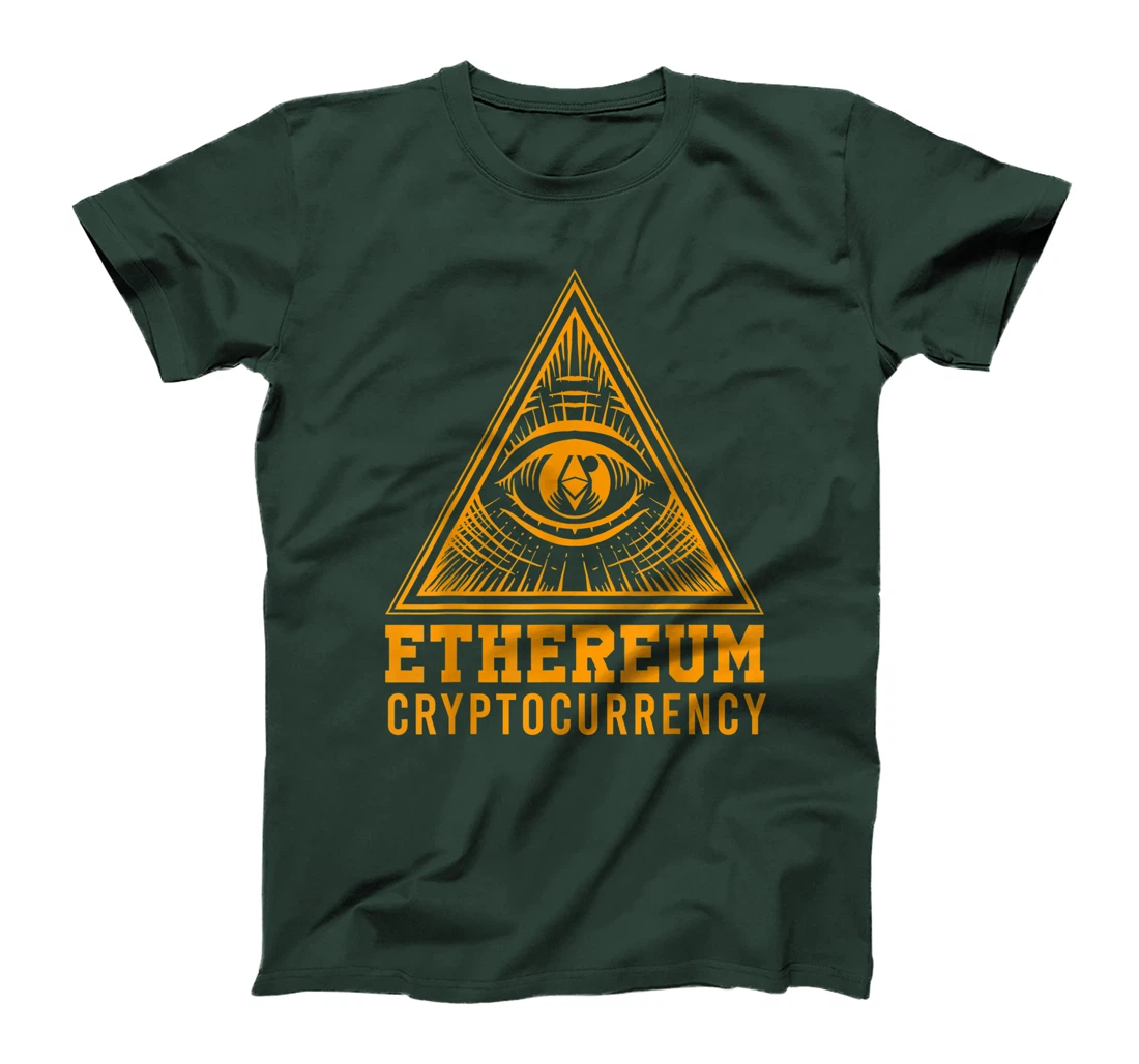 Ethereum All Seeing Eye Pyramid Cryptocurrency Money T-Shirt