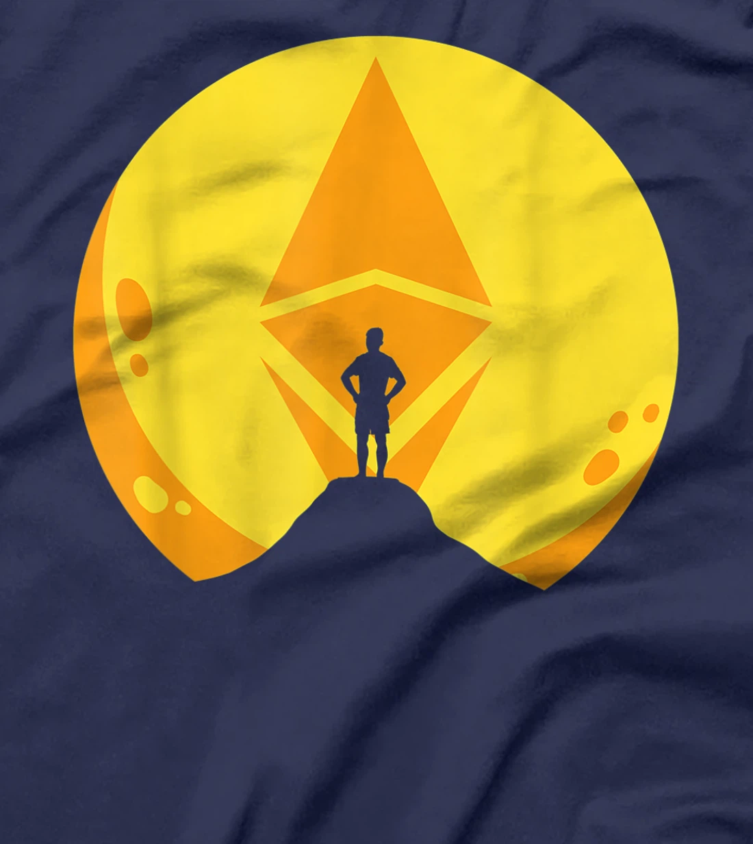 Ethereum Moon Cryptocurrency ETH Coin Crypto Money Gift T-Shirt