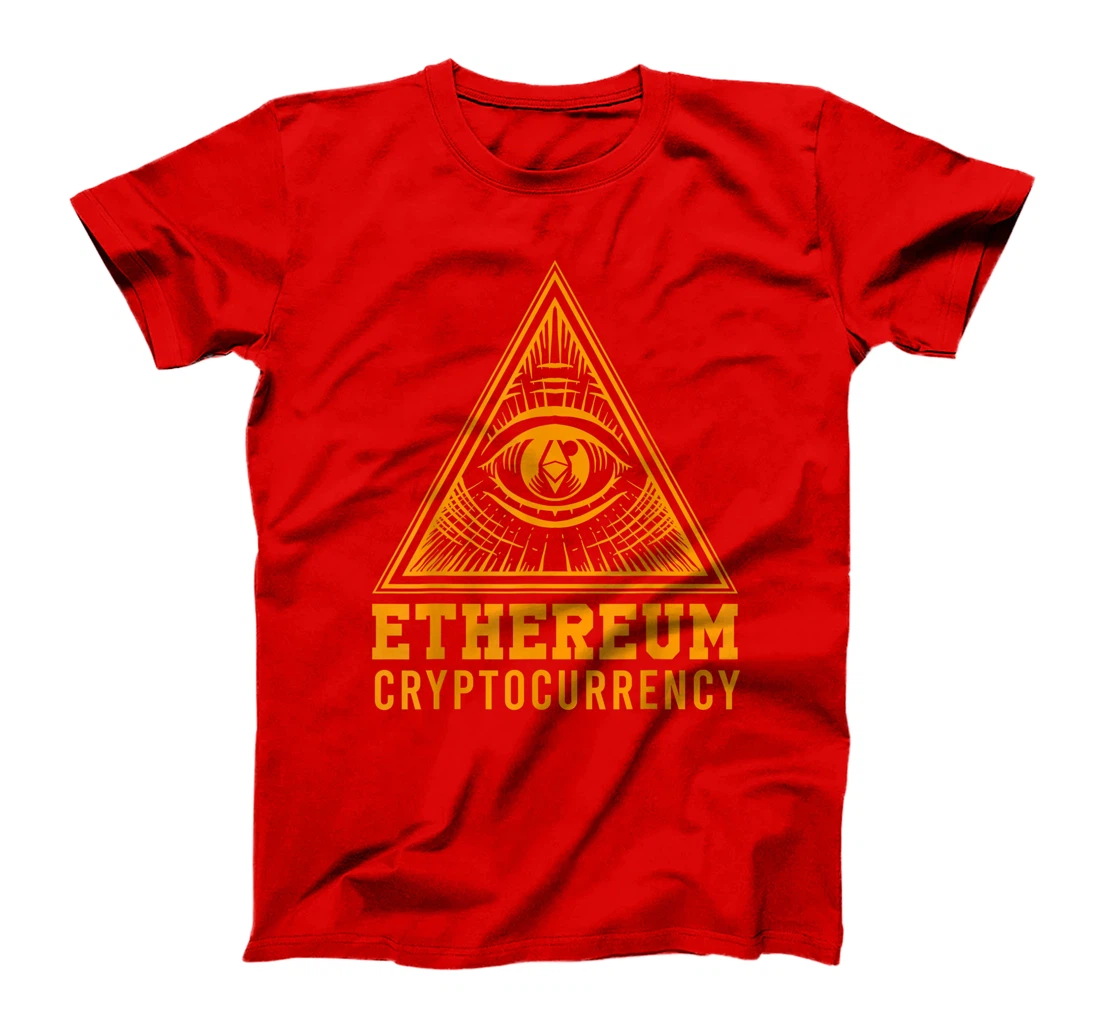 Ethereum All Seeing Eye Pyramid Cryptocurrency Money T-Shirt