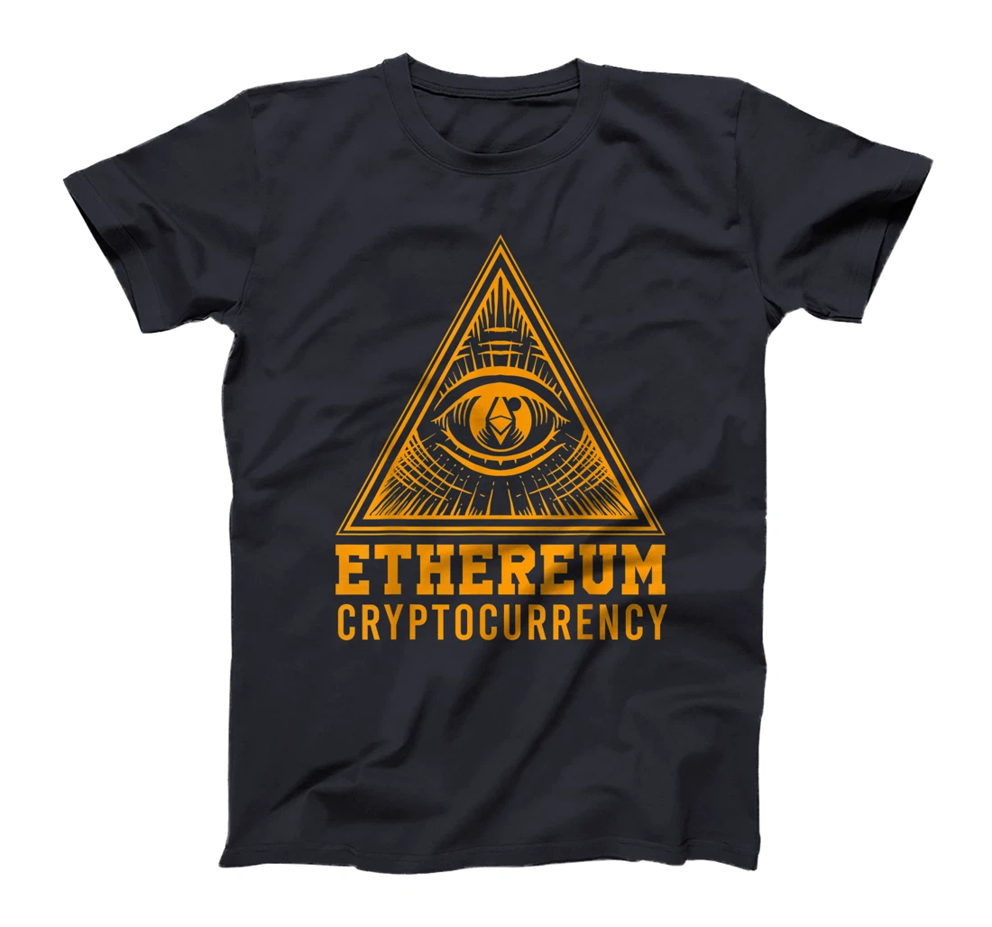 Ethereum All Seeing Eye Pyramid Cryptocurrency Money T-Shirt