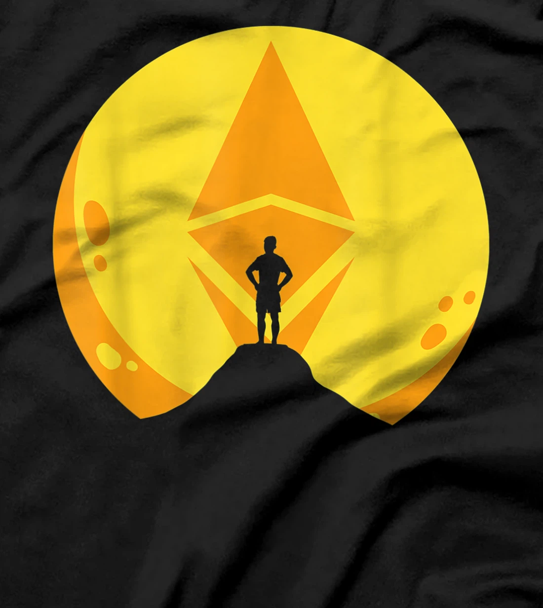 Ethereum Moon Cryptocurrency ETH Coin Crypto Money Gift T-Shirt