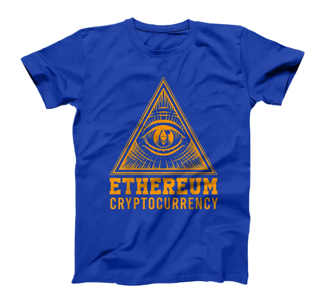 Ethereum All Seeing Eye Pyramid Cryptocurrency Money T-Shirt
