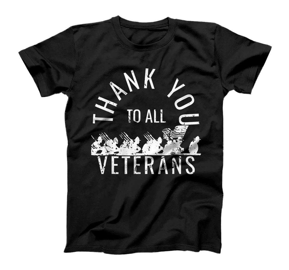 Thank You To All Veterans veterans day shirts for men women T-Shirt