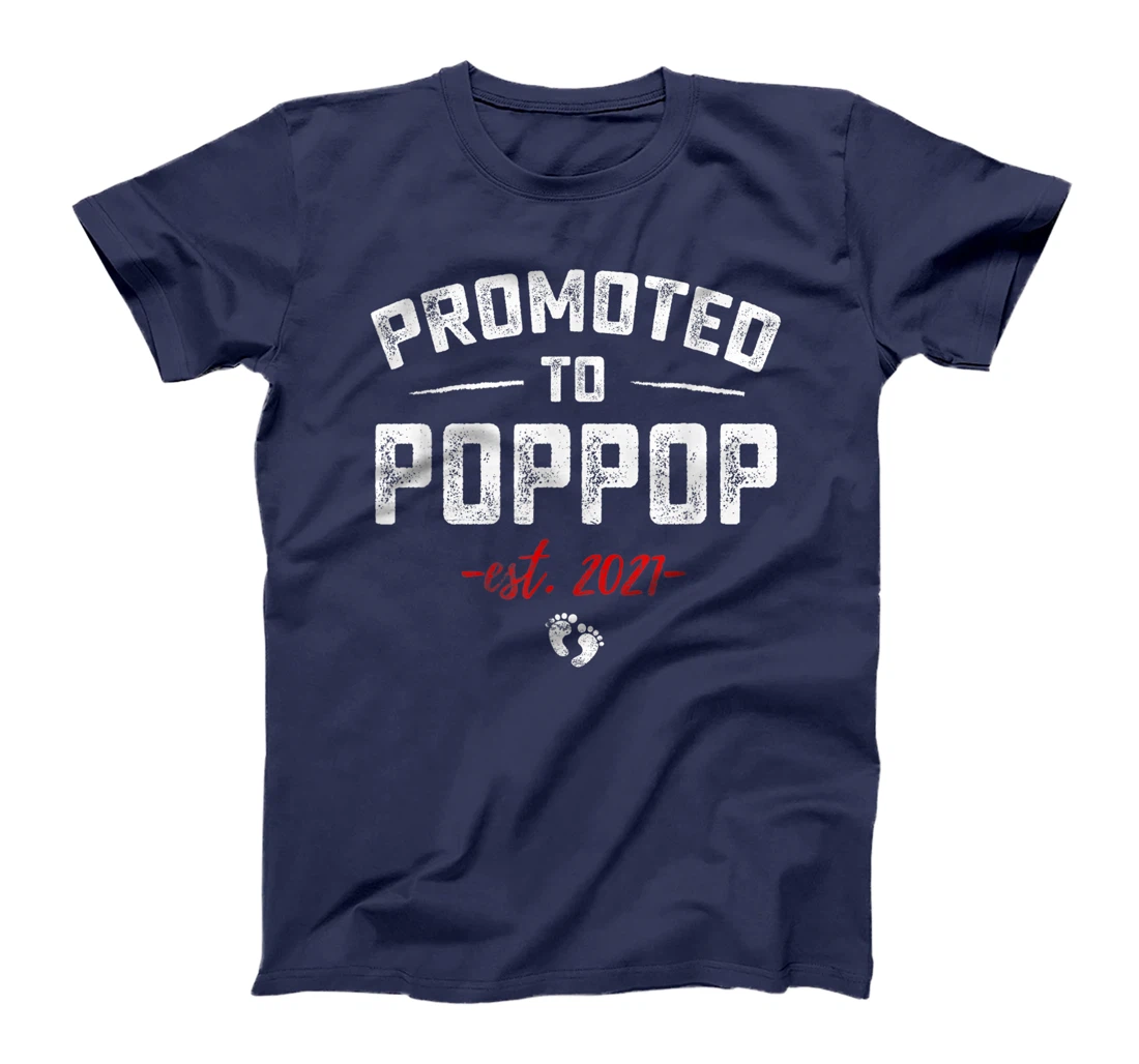 Promoted To Great Poppop 2021 Baby Pregnancy Announcement T-Shirt