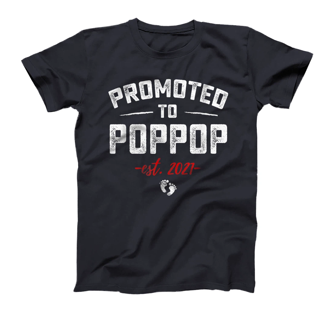 Promoted To Great Poppop 2021 Baby Pregnancy Announcement T-Shirt