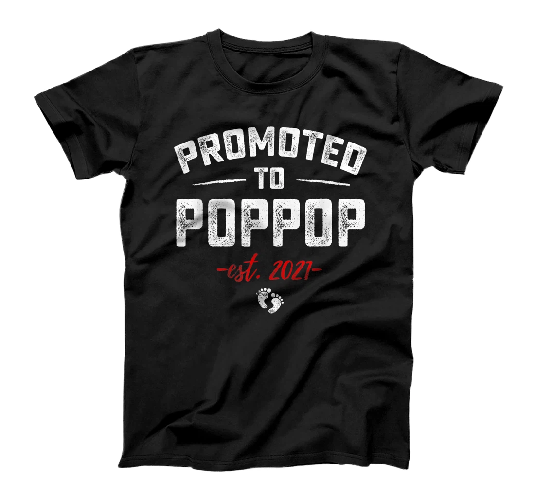 Promoted To Great Poppop 2021 Baby Pregnancy Announcement T-Shirt