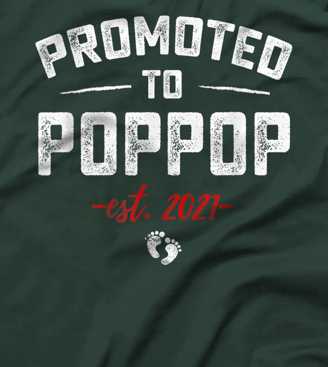 Promoted To Great Poppop 2021 Baby Pregnancy Announcement T-Shirt