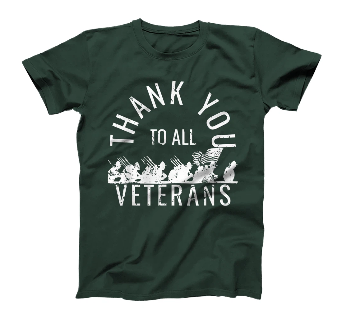 Thank You To All Veterans veterans day shirts for men women T-Shirt