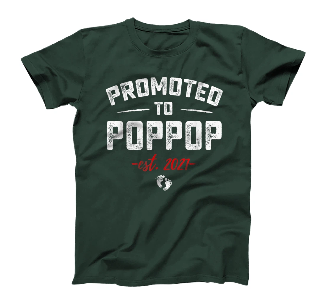 Promoted To Great Poppop 2021 Baby Pregnancy Announcement T-Shirt