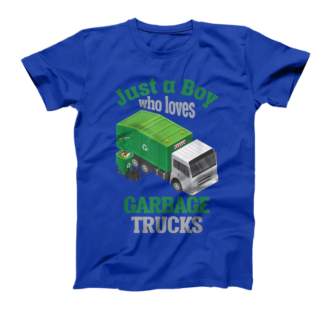 Garbage Truck loving Boy Trash Recycling Trucks T-Shirt