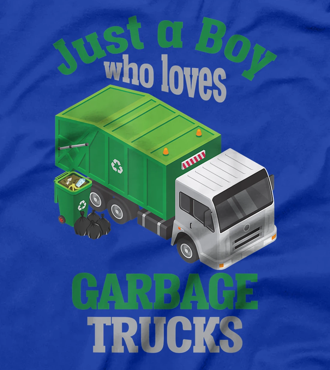 Garbage Truck loving Boy Trash Recycling Trucks T-Shirt