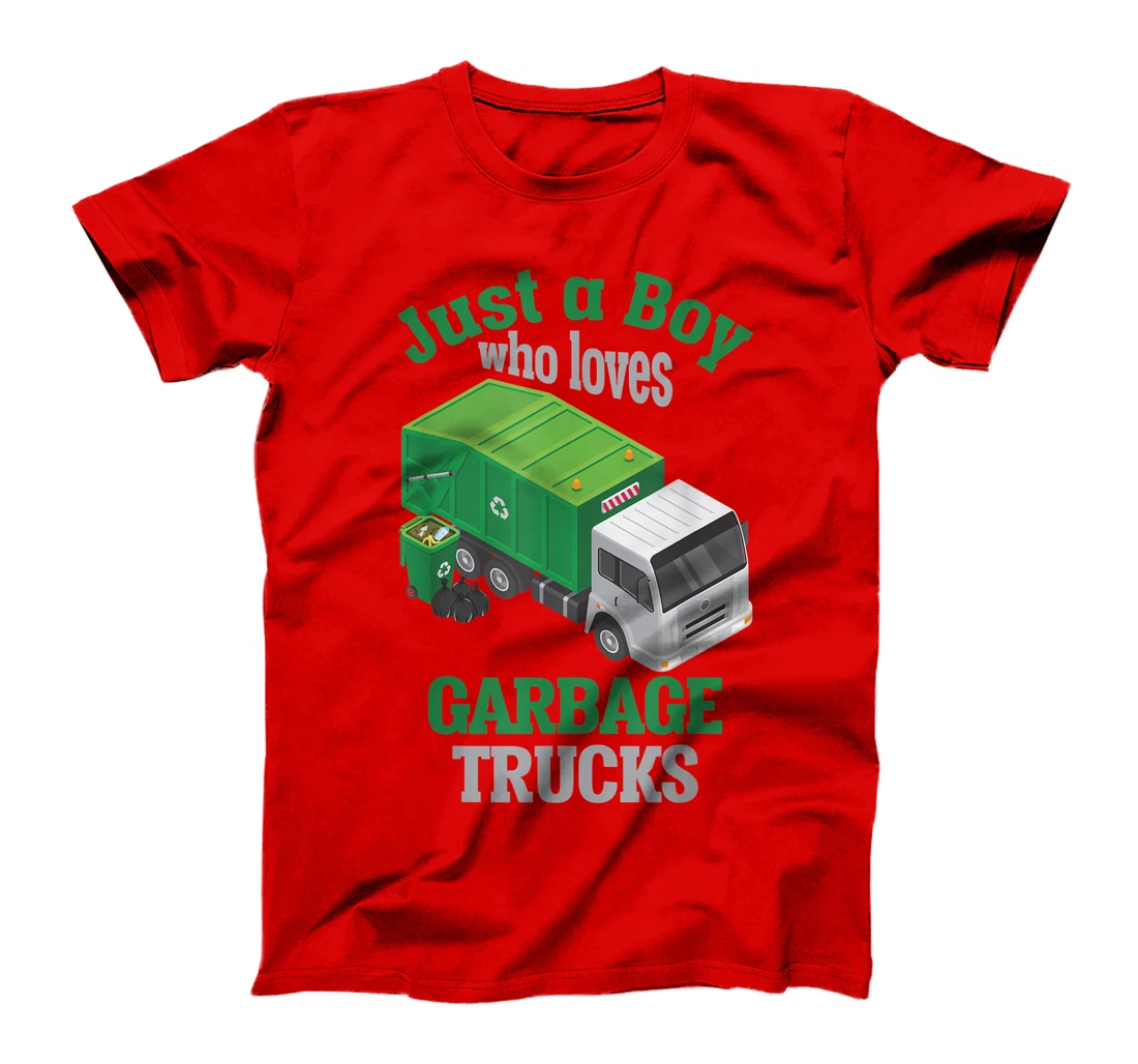Garbage Truck loving Boy Trash Recycling Trucks T-Shirt