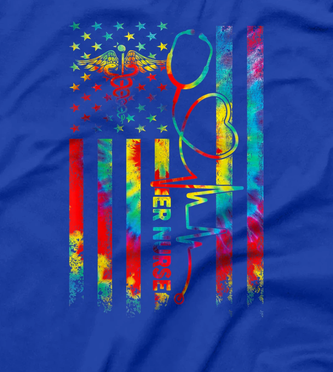 ER Nurse - Stethoscope Heart Rate Emergency Room Nurse Gift T-Shirt