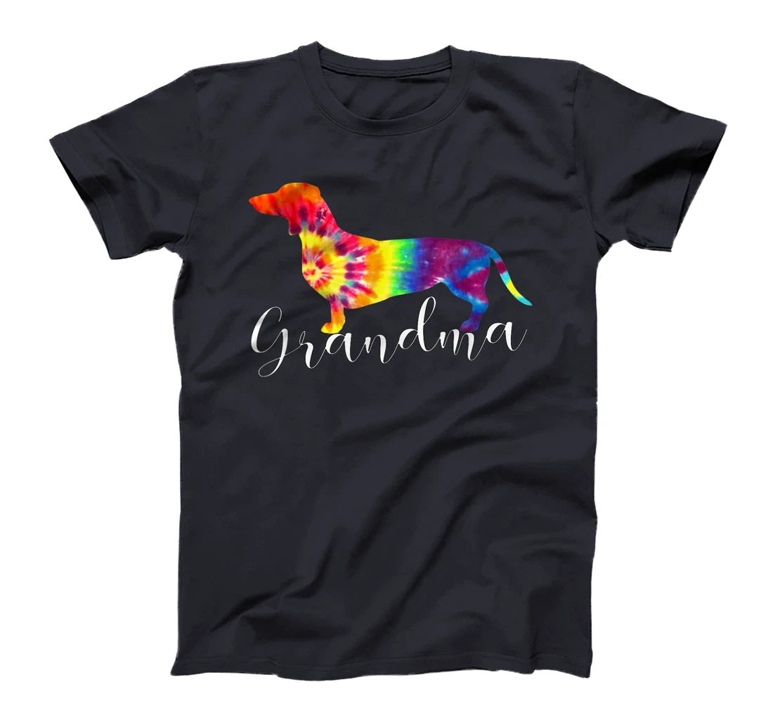 Doxie Dachshund Grandma Shirt Tie Dye Dog Weenie Hippie Gift T-Shirt
