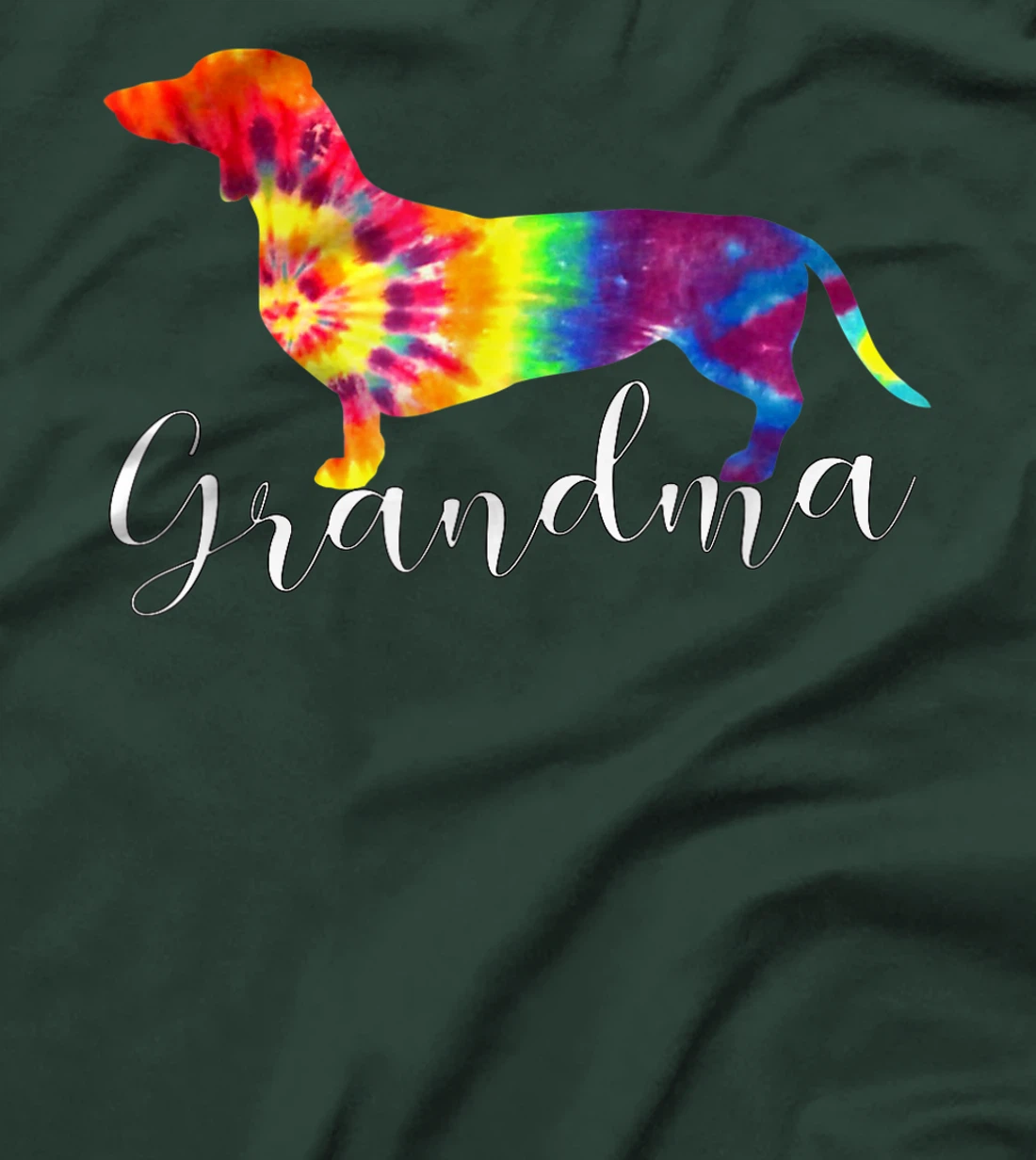 Doxie Dachshund Grandma Shirt Tie Dye Dog Weenie Hippie Gift T-Shirt