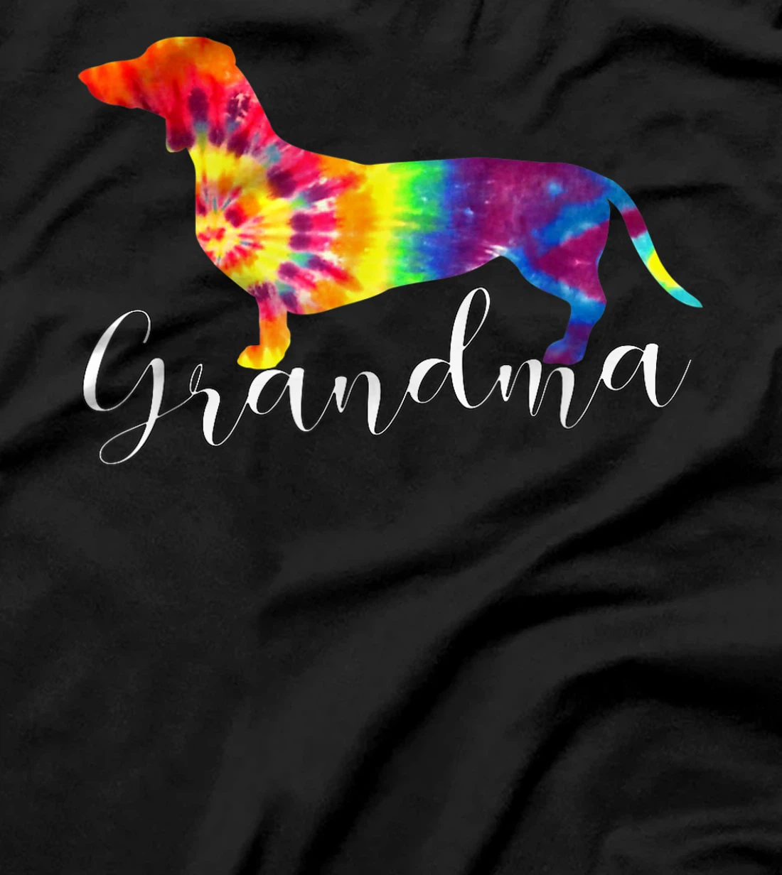 Doxie Dachshund Grandma Shirt Tie Dye Dog Weenie Hippie Gift T-Shirt