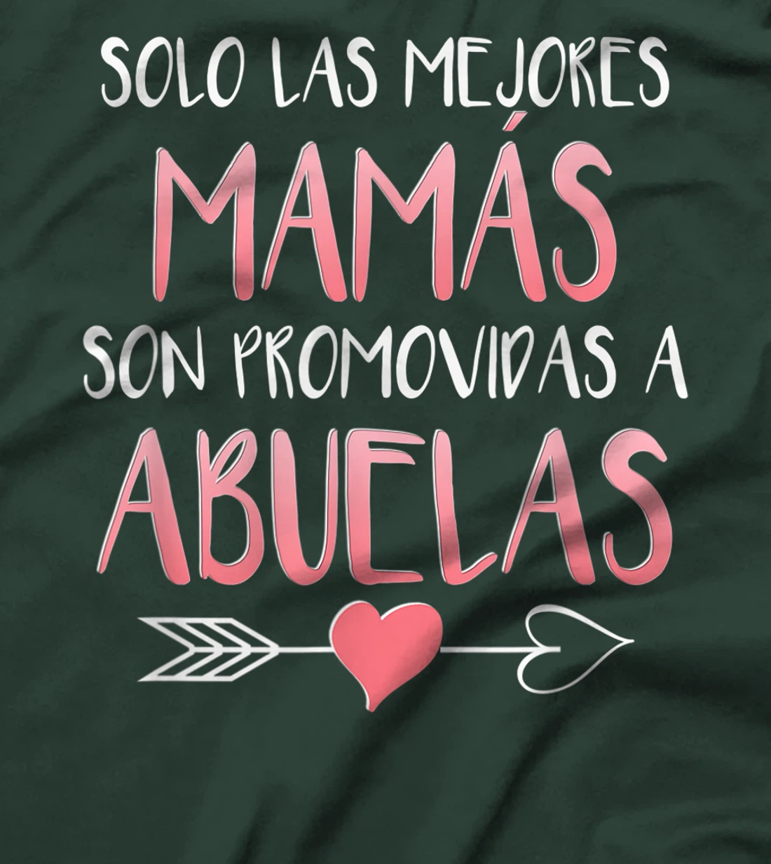 Solo Las Mejores Mamas Son Promovidas A Abuelas Spanish T-Shirt