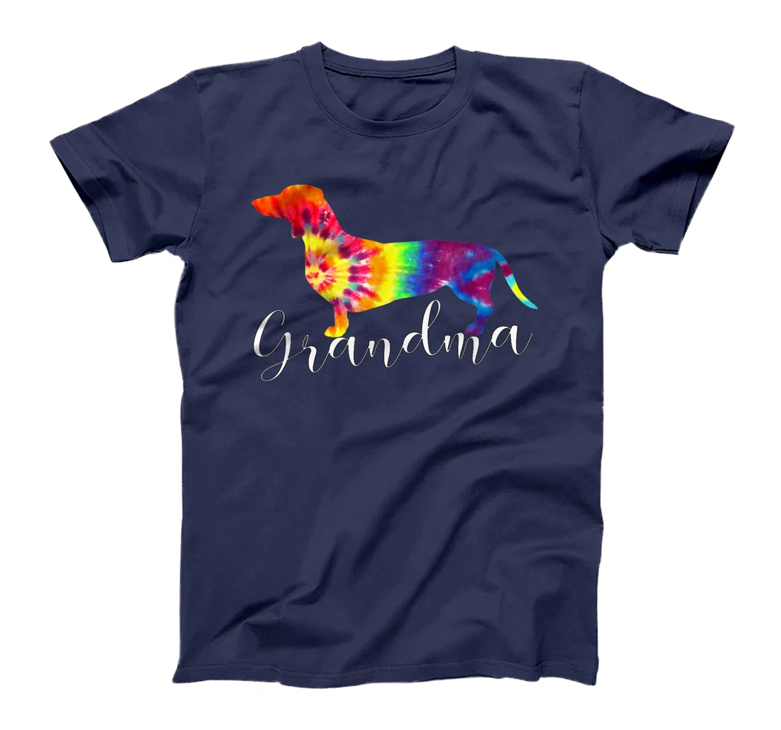 Doxie Dachshund Grandma Shirt Tie Dye Dog Weenie Hippie Gift T-Shirt