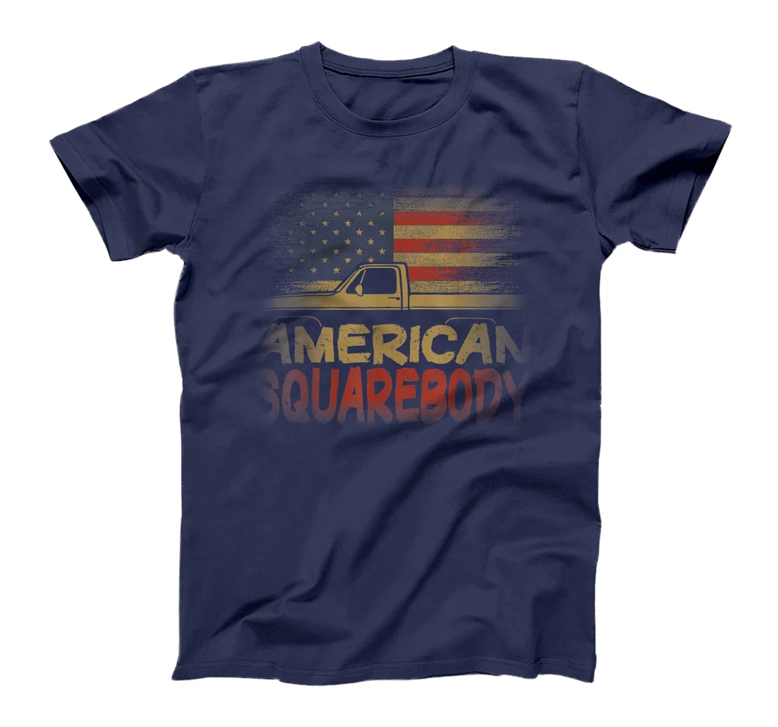 American Flag Square Body - American Squarebody Truck Lover T-Shirt