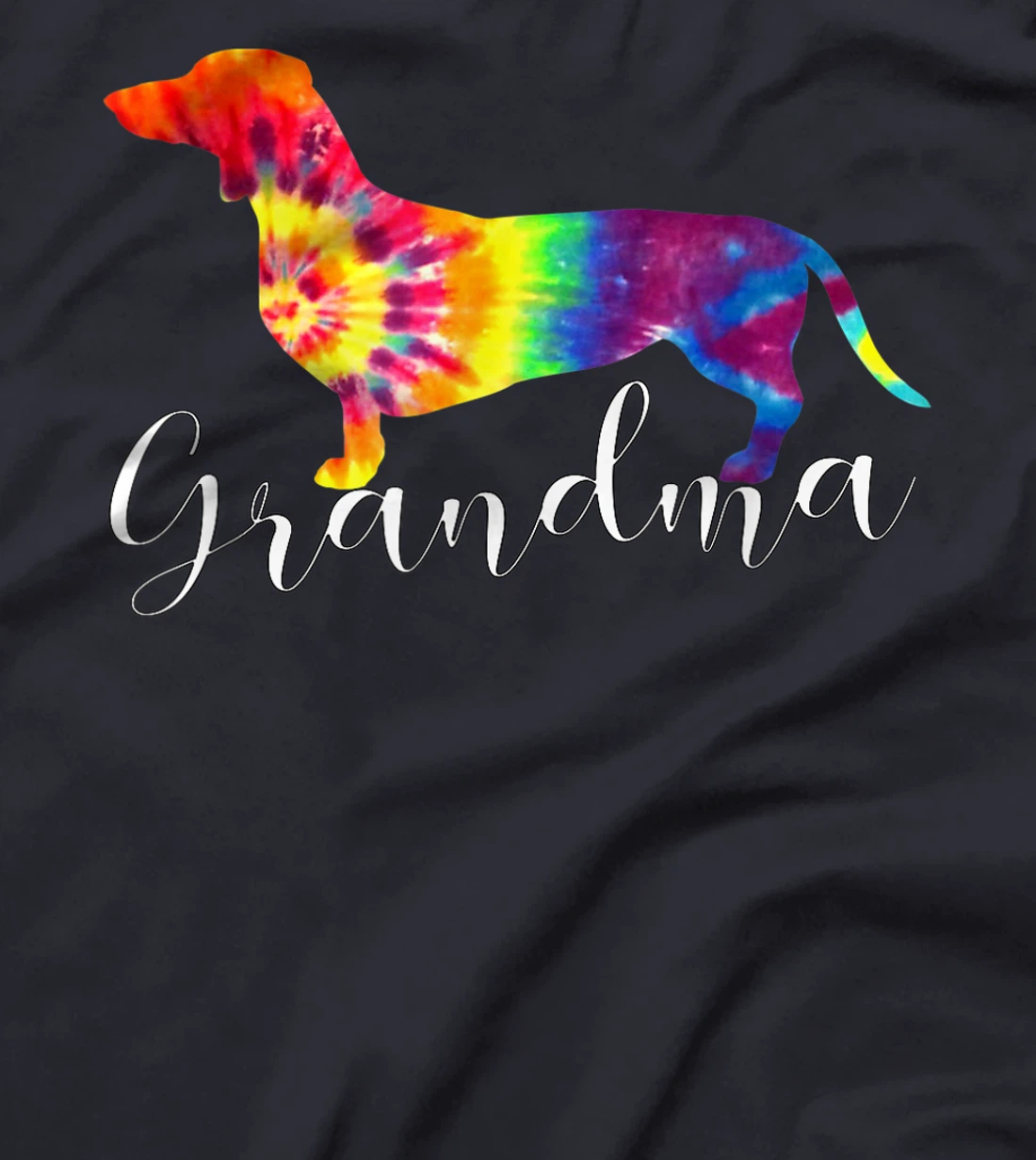 Doxie Dachshund Grandma Shirt Tie Dye Dog Weenie Hippie Gift T-Shirt
