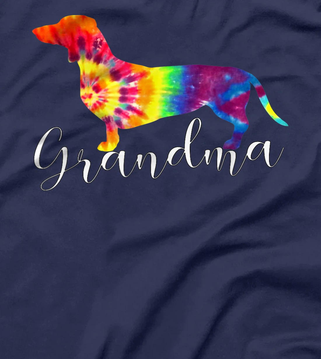 Doxie Dachshund Grandma Shirt Tie Dye Dog Weenie Hippie Gift T-Shirt