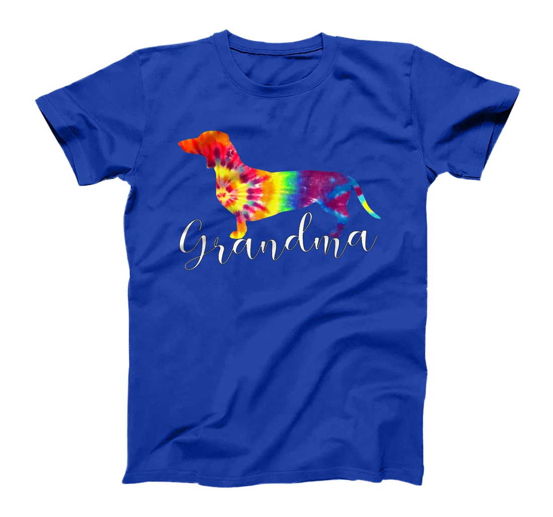 Doxie Dachshund Grandma Shirt Tie Dye Dog Weenie Hippie Gift T-Shirt