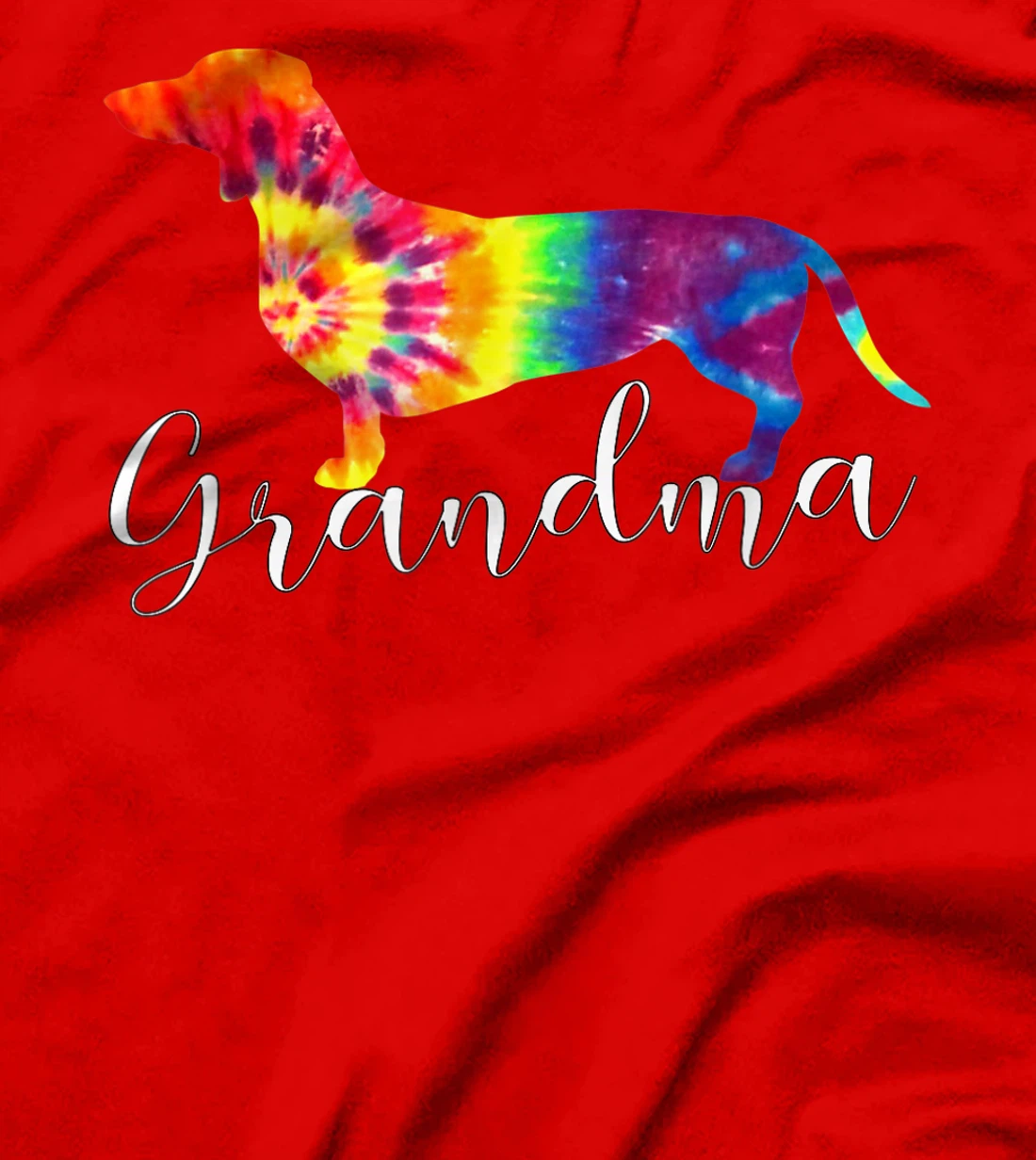 Doxie Dachshund Grandma Shirt Tie Dye Dog Weenie Hippie Gift T-Shirt