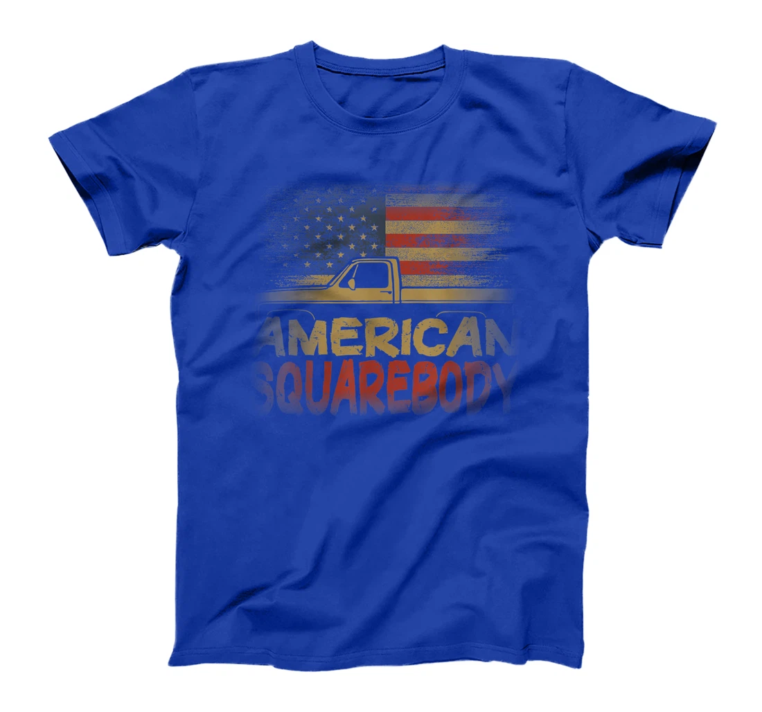 American Flag Square Body - American Squarebody Truck Lover T-Shirt