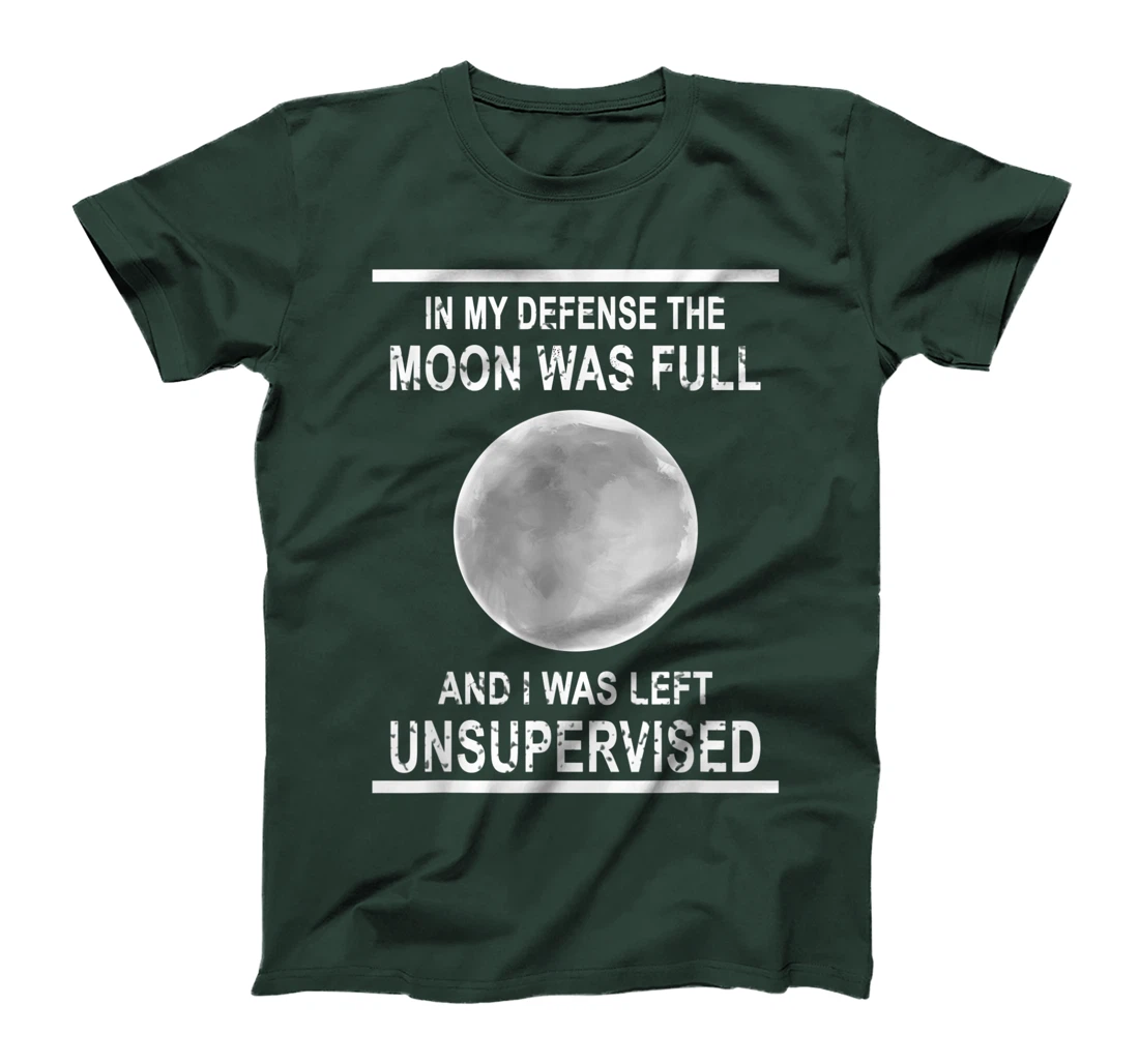Funny Full Moon Wiccan Gift For Men Women Cool Pagan Witch T-Shirt
