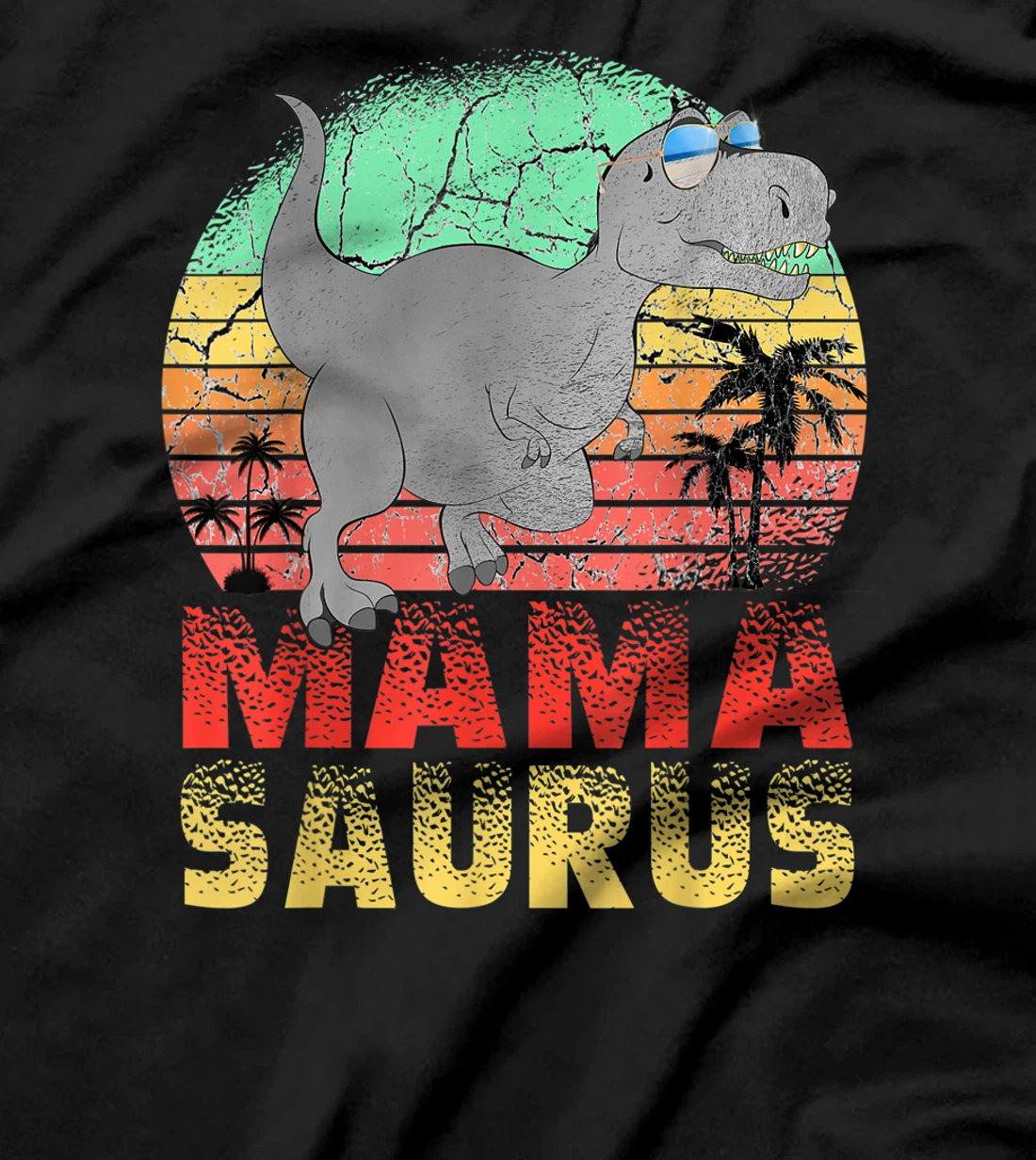 Mamasaurus T Rex Dinosaur Mama Saurus Family Matching Women T-Shirt