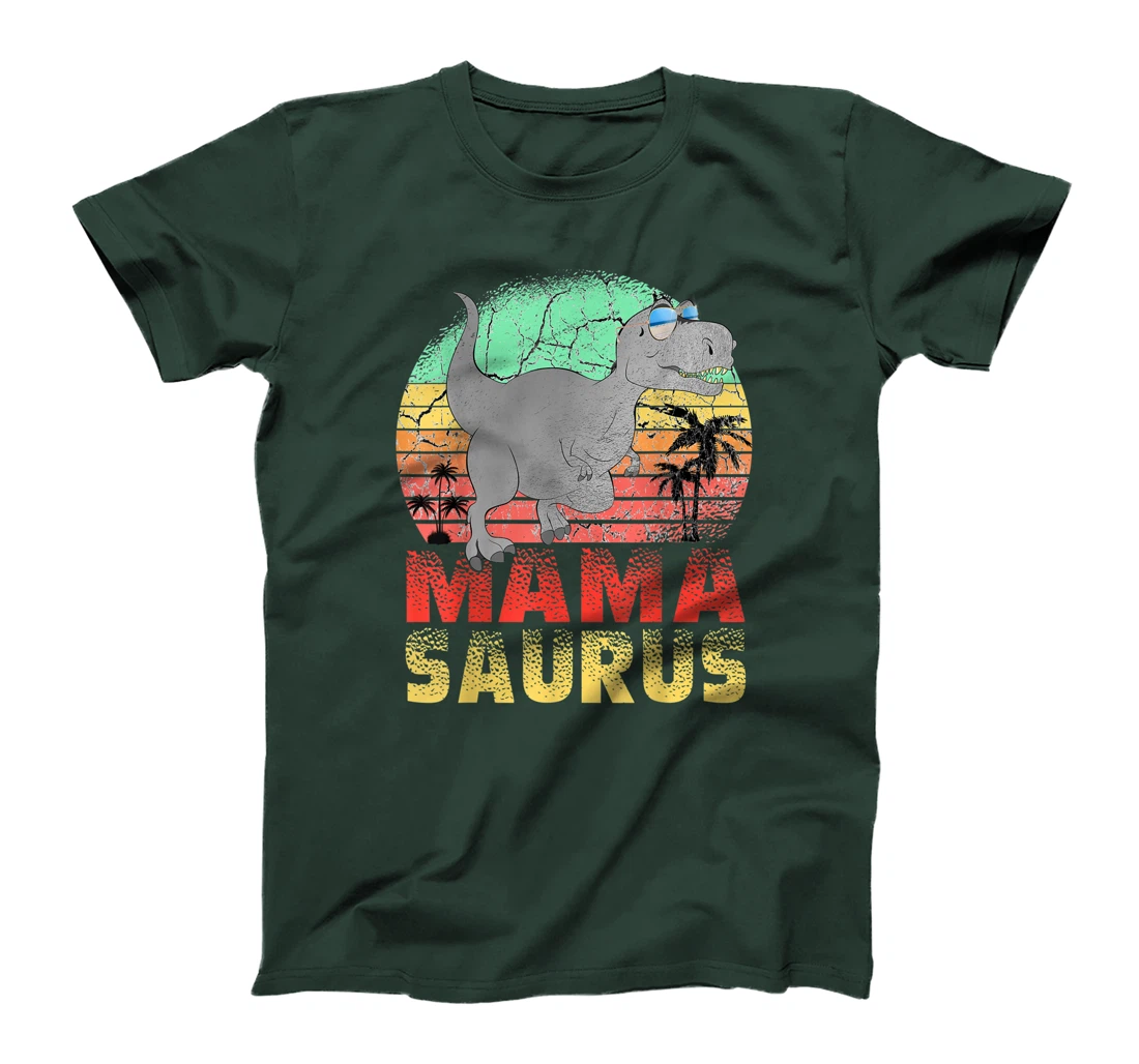 Mamasaurus T Rex Dinosaur Mama Saurus Family Matching Women T-Shirt