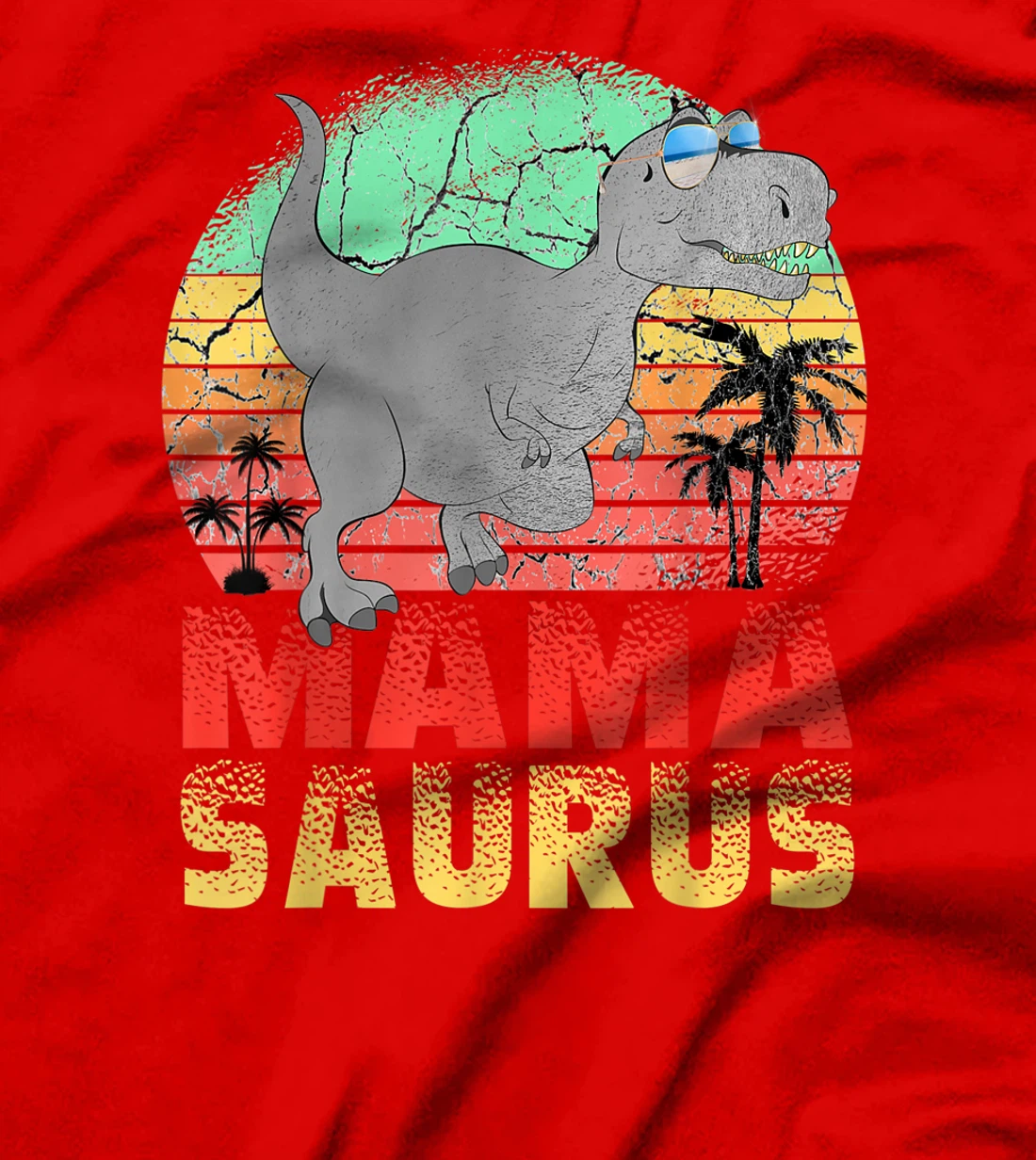 Mamasaurus T Rex Dinosaur Mama Saurus Family Matching Women T-Shirt