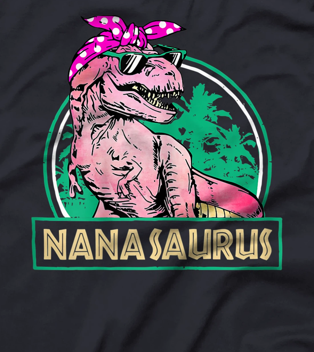 Womens Nanasaurus T Rex Nana Saurus Dinosaur Family Matching T-Shirt