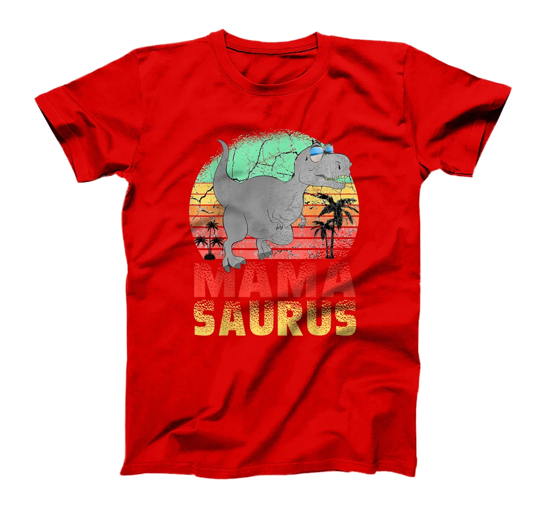 Mamasaurus T Rex Dinosaur Mama Saurus Family Matching Women T-Shirt