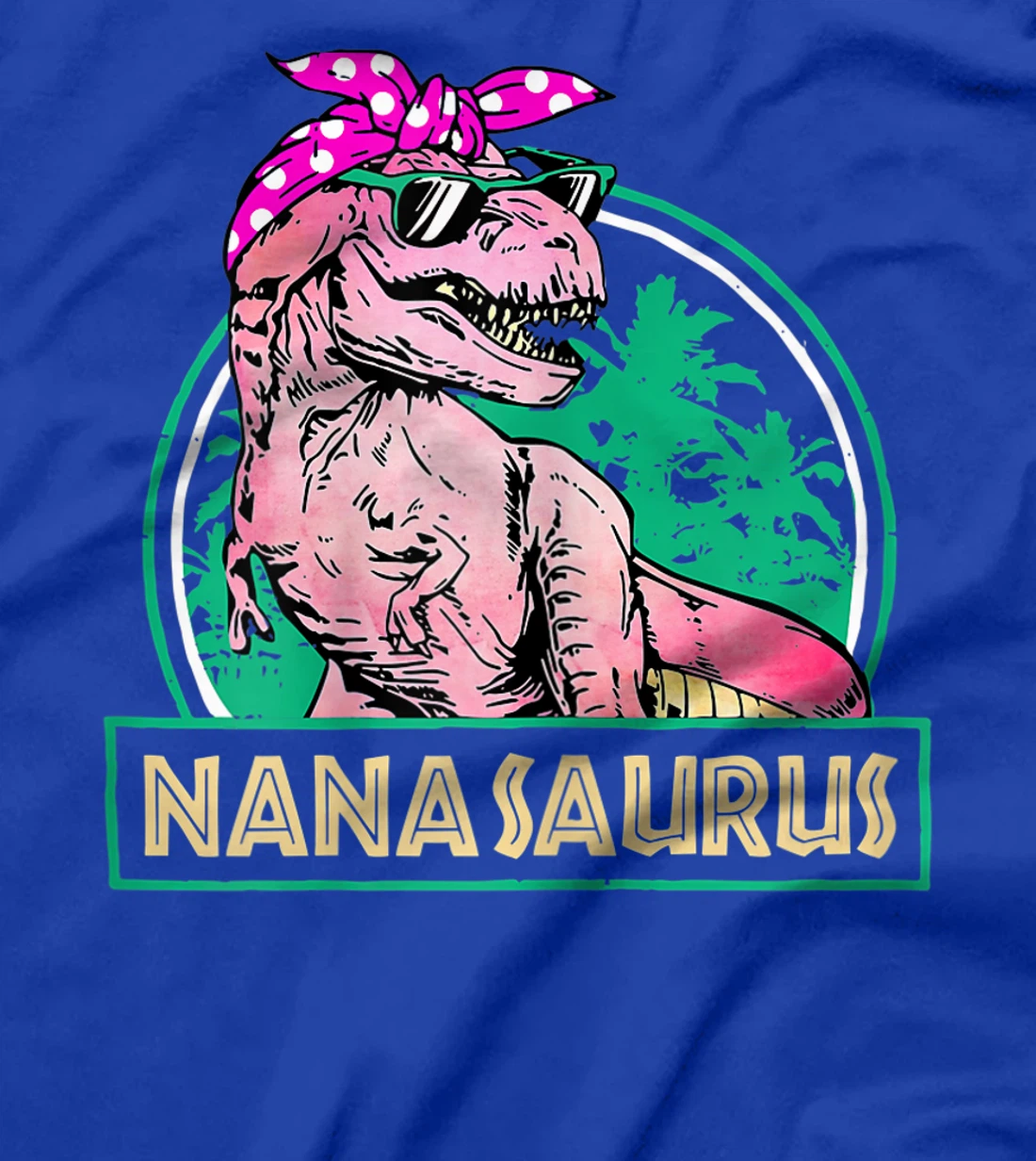 Womens Nanasaurus T Rex Nana Saurus Dinosaur Family Matching T-Shirt