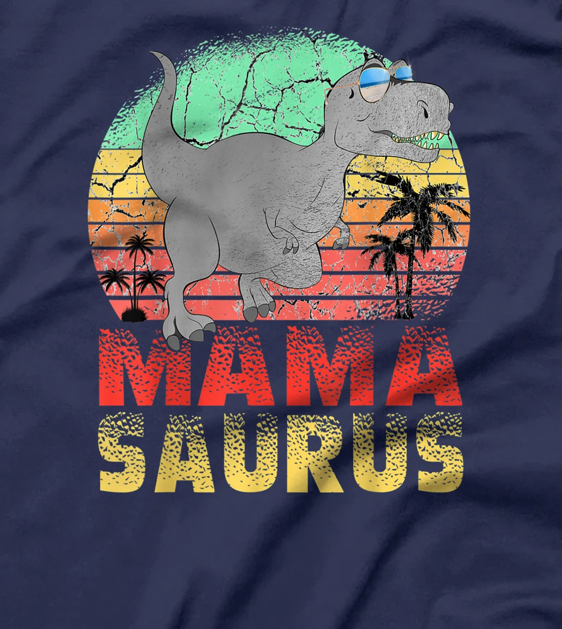 Mamasaurus T Rex Dinosaur Mama Saurus Family Matching Women T-Shirt
