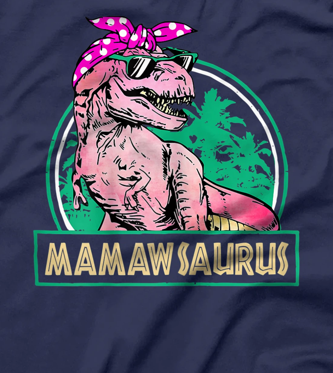 Womens Mamawsaurus T Rex Mamaw Saurus Dinosaur Family Matching T-Shirt