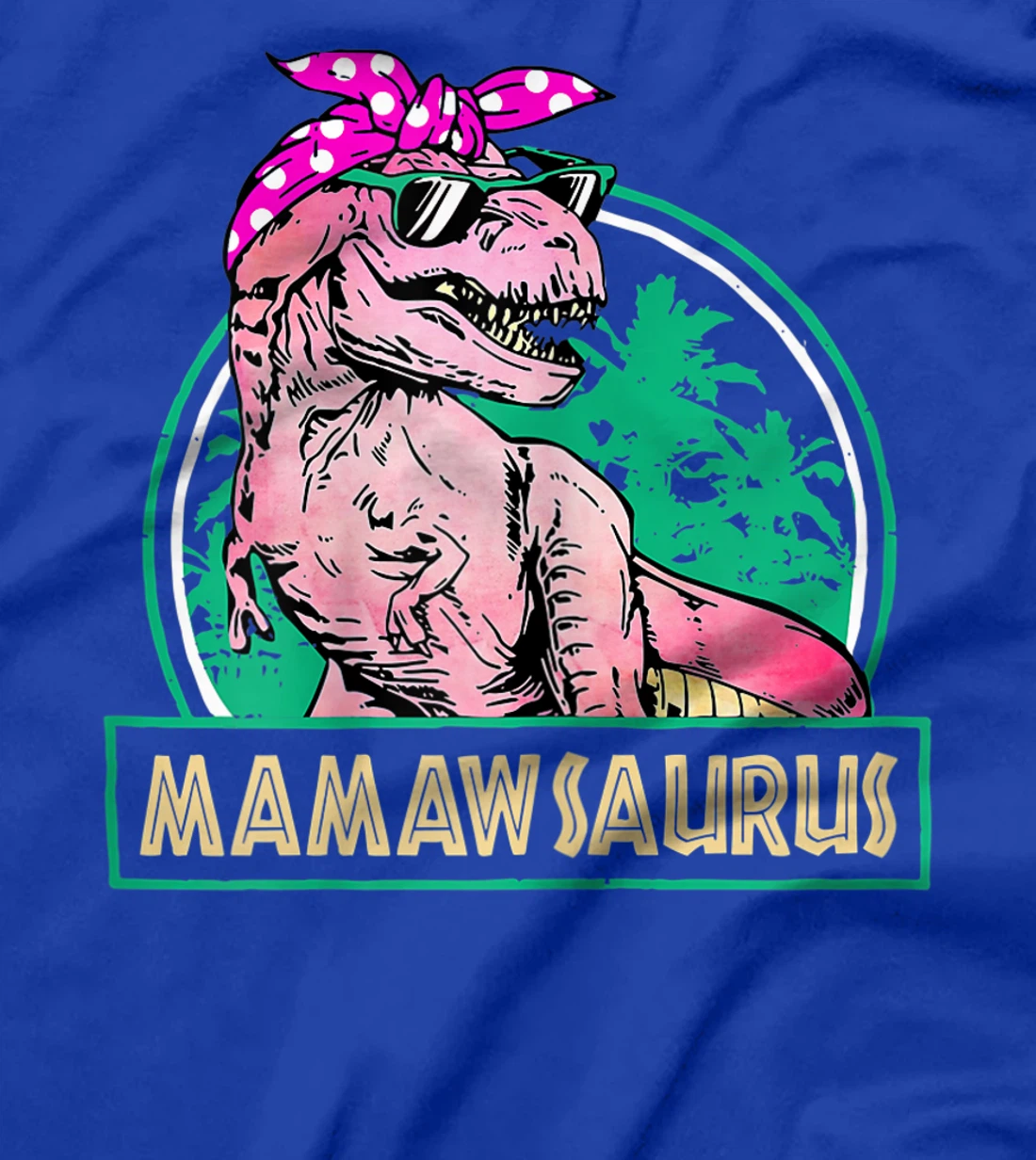 Womens Mamawsaurus T Rex Mamaw Saurus Dinosaur Family Matching T-Shirt