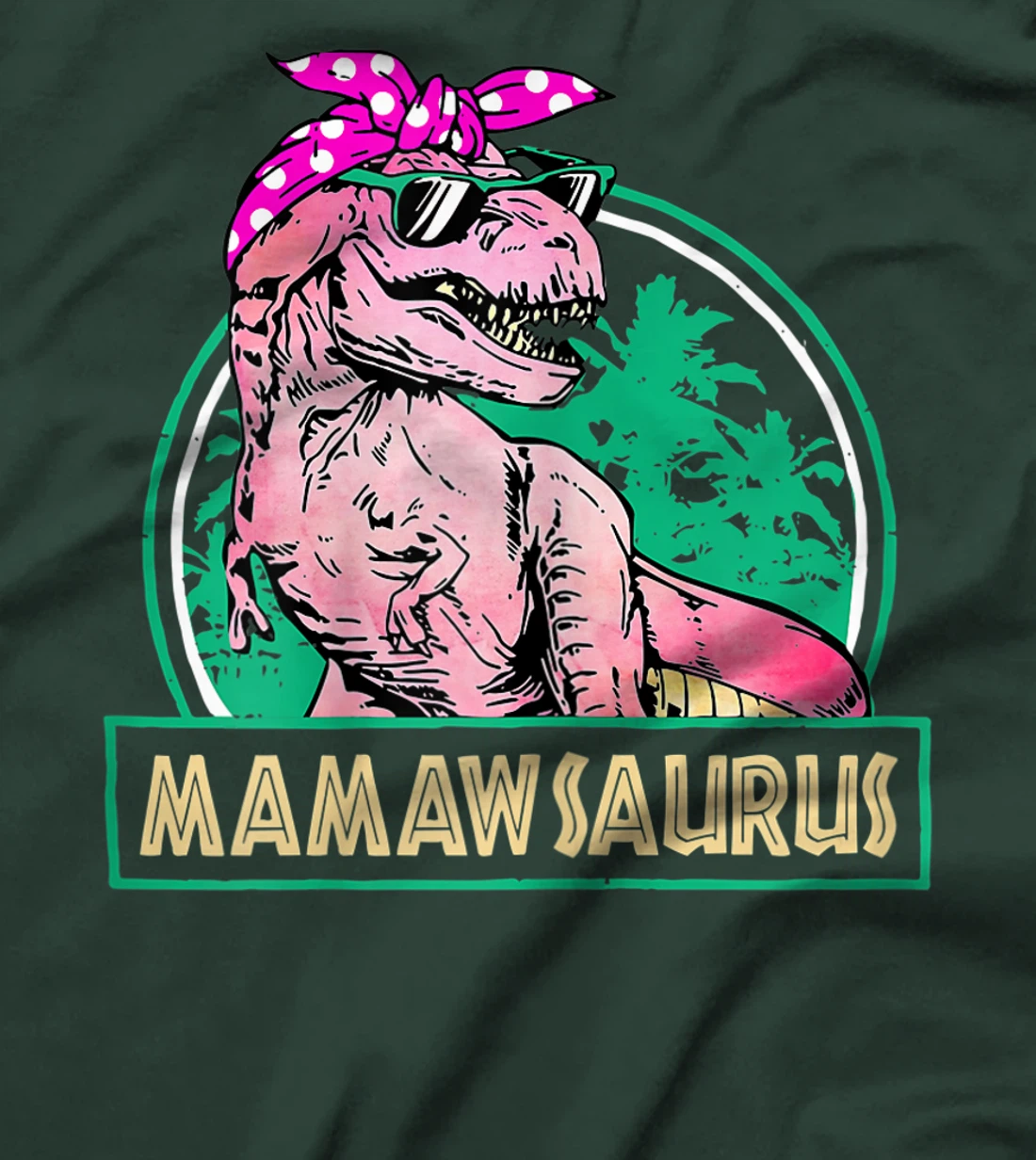 Womens Mamawsaurus T Rex Mamaw Saurus Dinosaur Family Matching T-Shirt
