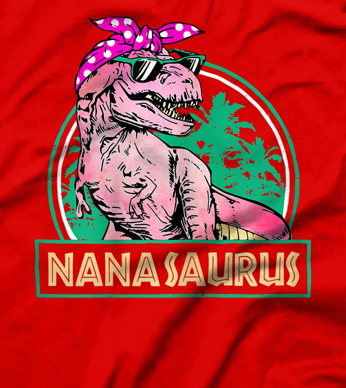 Womens Nanasaurus T Rex Nana Saurus Dinosaur Family Matching T-Shirt