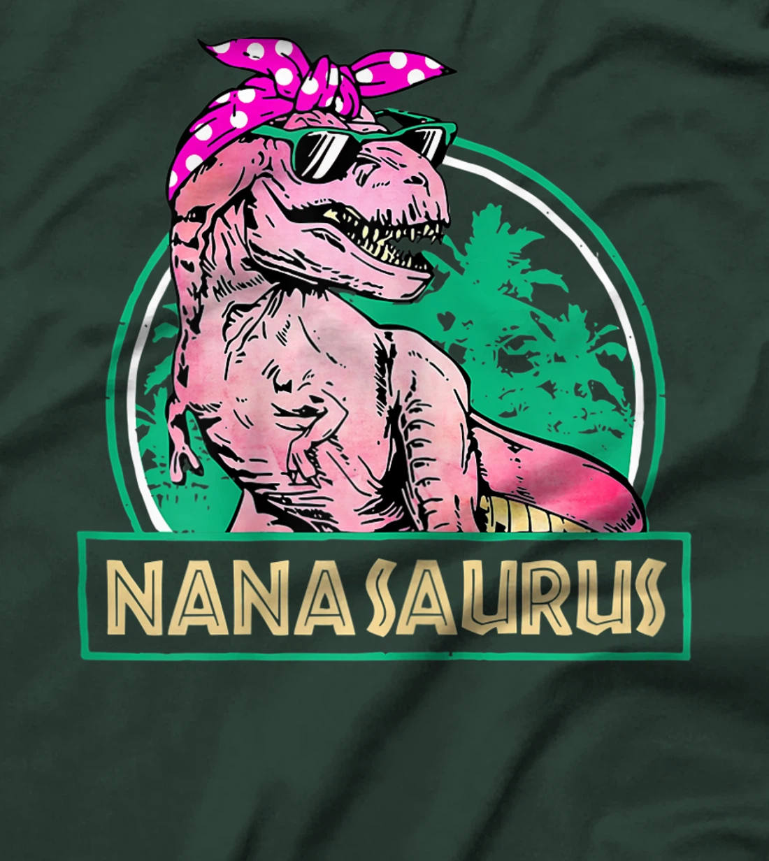 Womens Nanasaurus T Rex Nana Saurus Dinosaur Family Matching T-Shirt