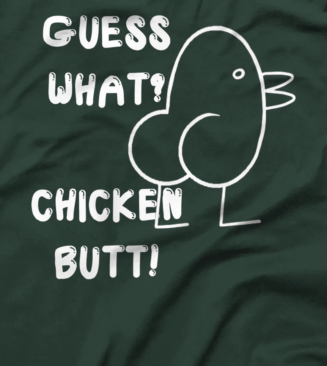 Funny Guess What? Chicken Butt! , Cute Joke Premium T-Shirt