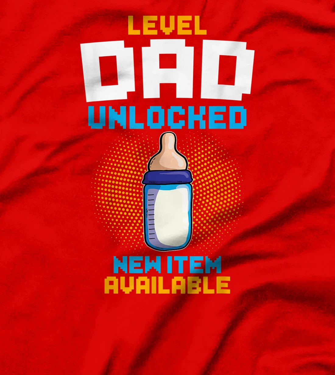 Mens Level Dad Unlocked Pregnancy Announcement Gamer Father To Be T-Shirt